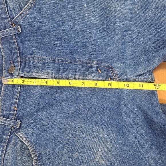 Vintage 60s 70s Levi's 646 orange tags hight waisted bellbottom flare jeans S 30 - Picture 7 of 8